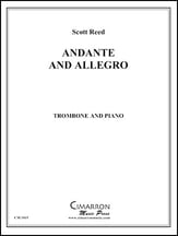 Andante and Allegro Trombone and Piano P.O.D. cover